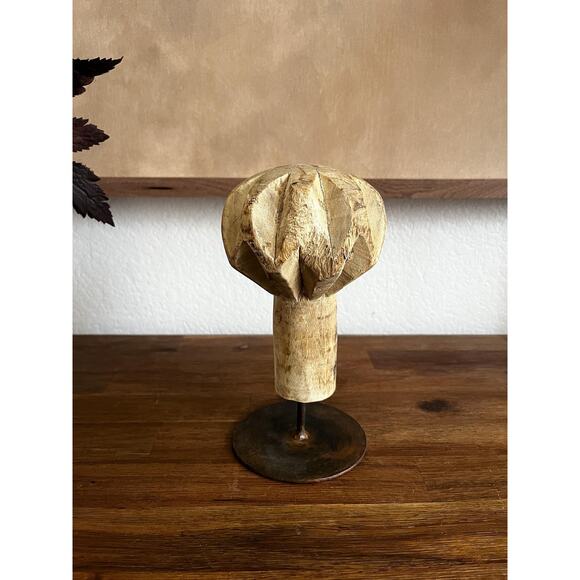 Vintage Wooden Spice Grinder on Stand - Picture 5 of 5